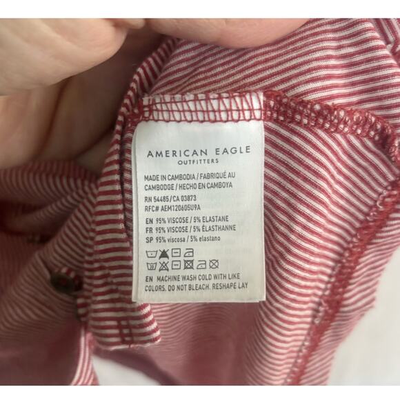American Eagle Striped Button-Up Top Womens Size M - Picture 3 of 6